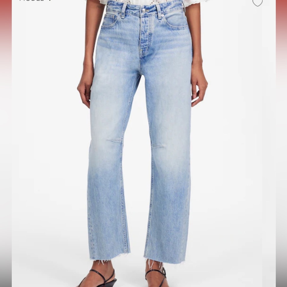 NWOT Madewell darted barrel leg jeans in Edmonton wash sz 26
